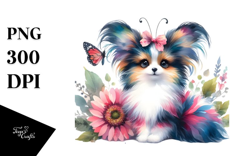 Cute Vibrant Papillon | Clipart