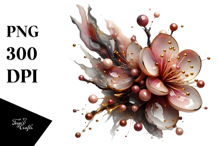 Abstract Cherry Blossom Art