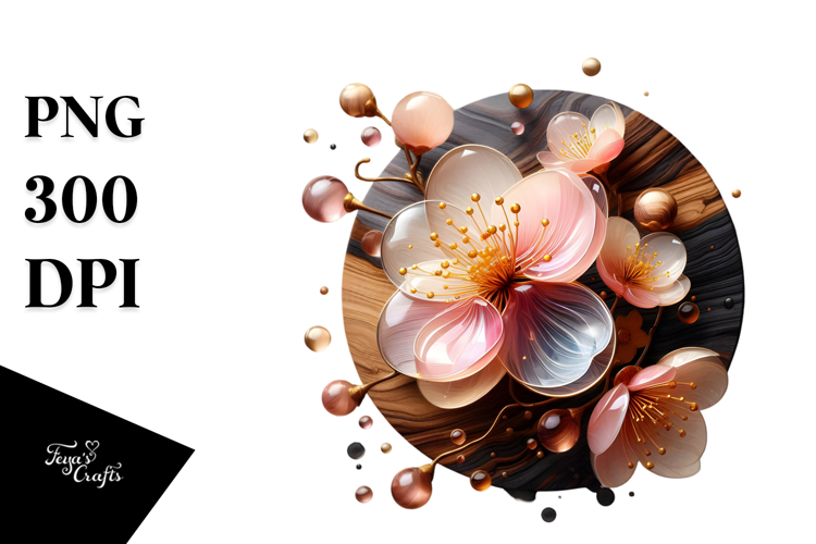 Abstract Cherry Blossom Art