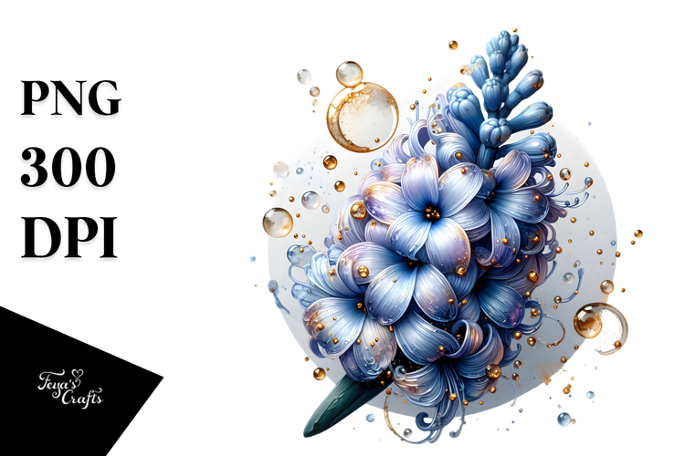 Abstract Hyacinth, PNG