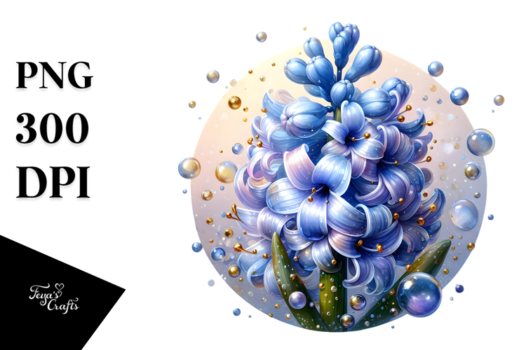 Abstract Hyacinth, PNG