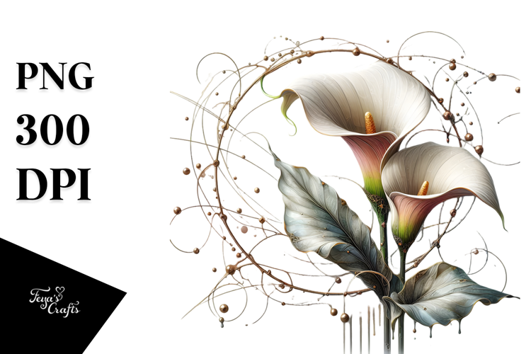 Abstract Calla Lily PNG