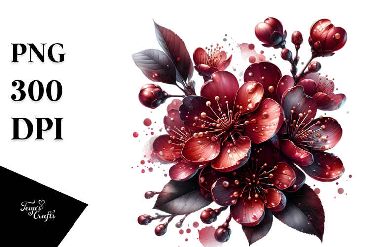 Cherry Blossom Clipart Image 15