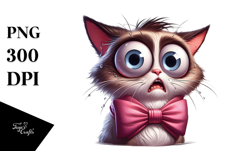 Adorable Baby Cat Jumping PNG