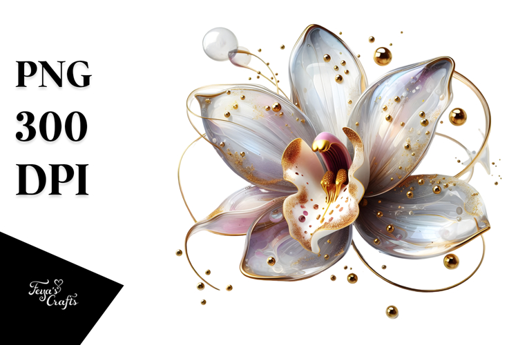 Orchid Clipart Image 17