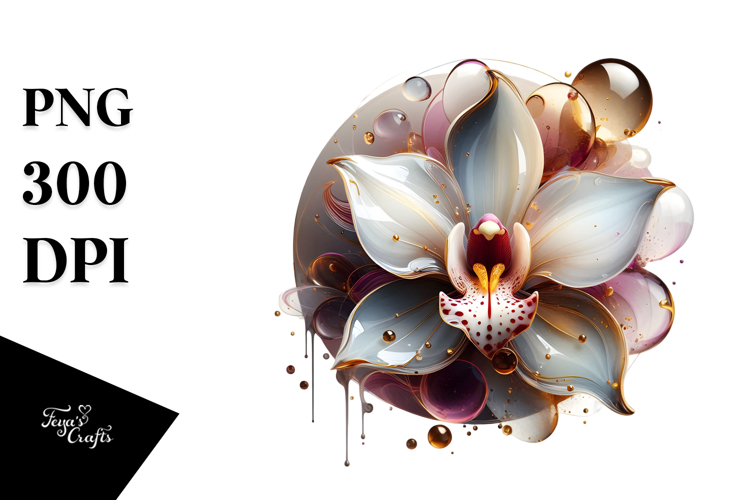 Orchid Clipart Image 16