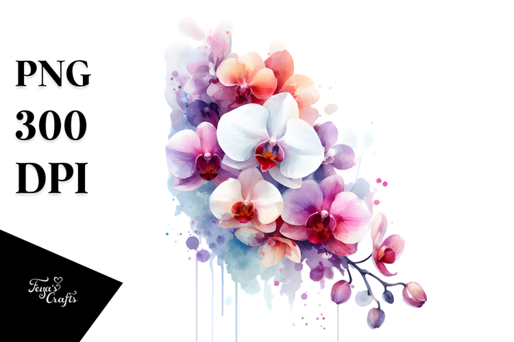 Orchid Clipart Image 6