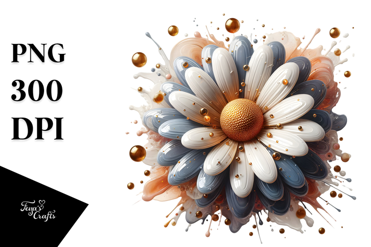 Abstract Daisy Art