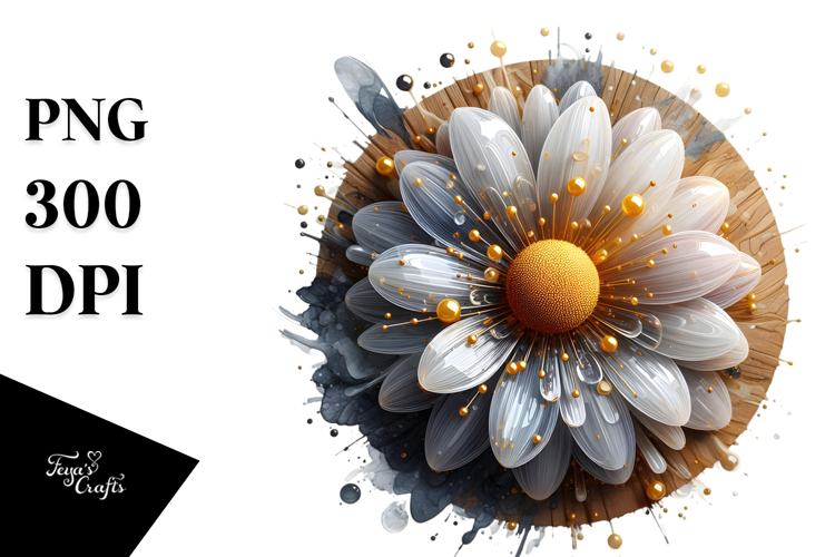 Abstract Daisy Art