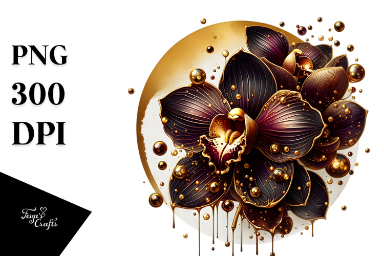 Orchid Clipart Image 11