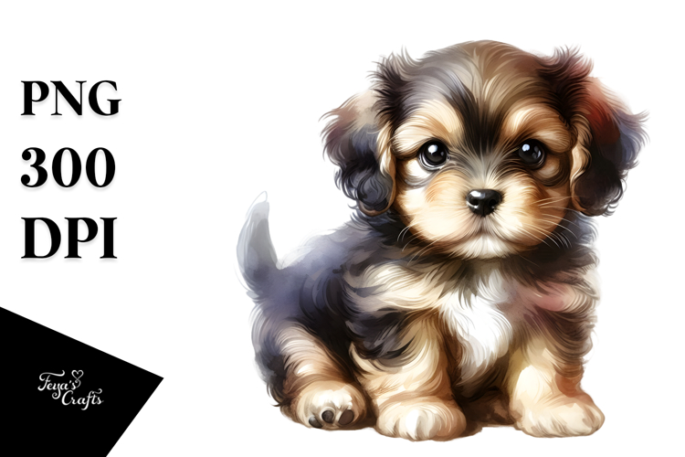 Digital Painting of Baby Puppy