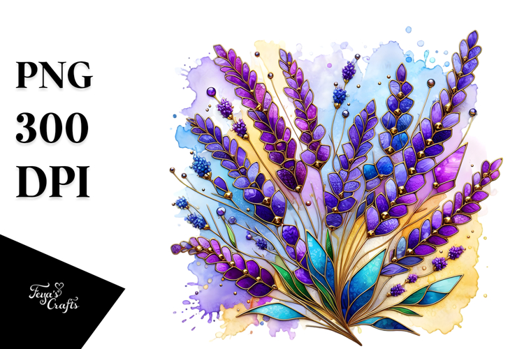 Lavender with Golden Insertions