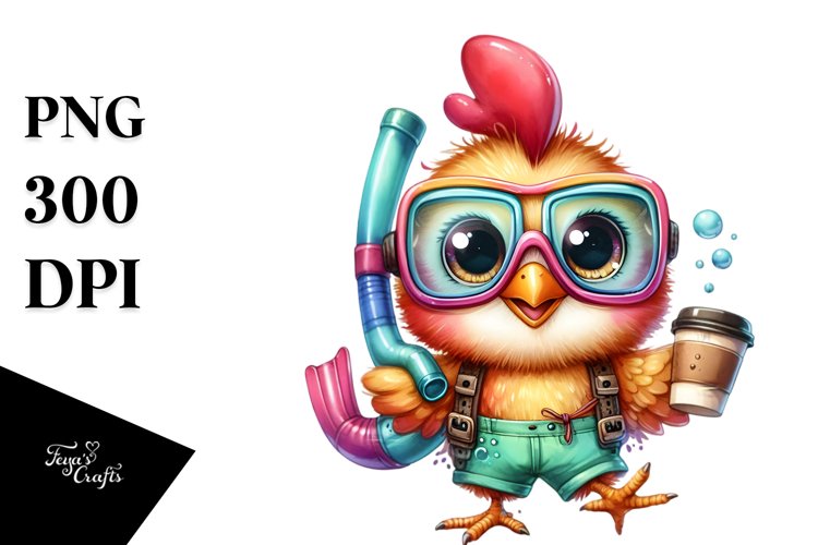 Snorkel Rooster PNG