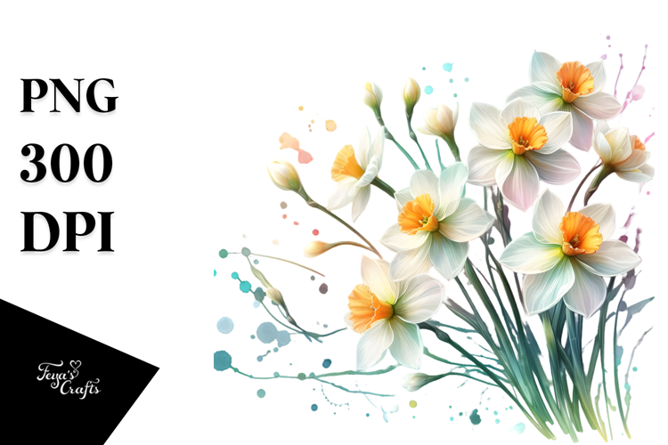 Narcissus Made of Material PNG