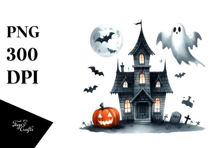 Haunted House Clipart Image 23