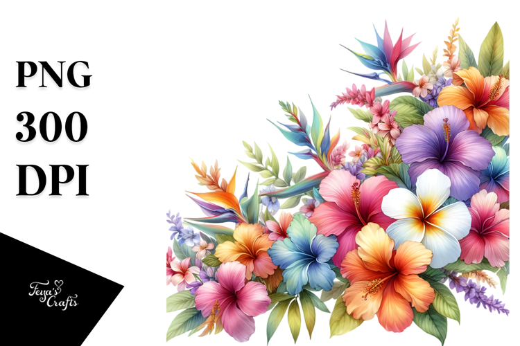 Hawaiian Flowers Clipart Image 23