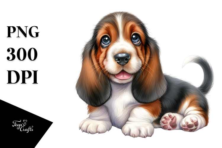 Basset Hound Clipart Image 4