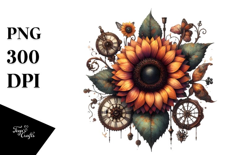 Sunflower Clipart Image 4