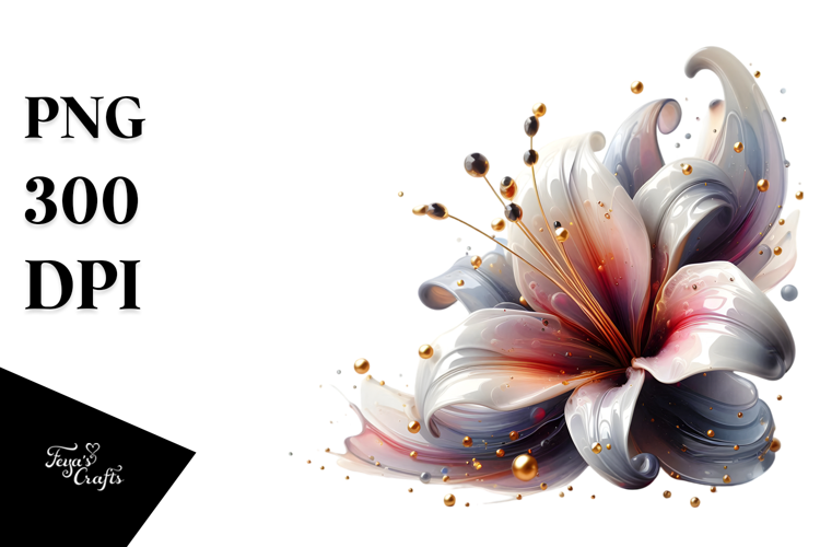 Abstract Lily PNG