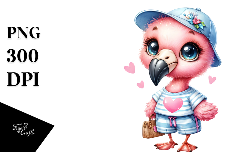 Flamingo Clipart Image 16