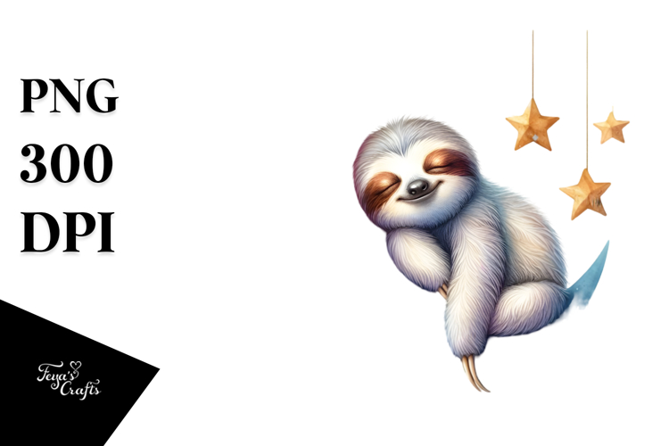 Sloth Clipart Image 11