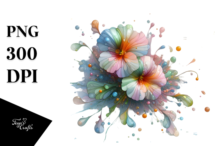 Flower Sticker Png Image 3