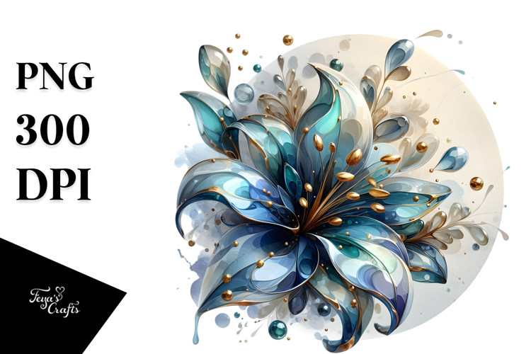 Abstract Lobelia PNG