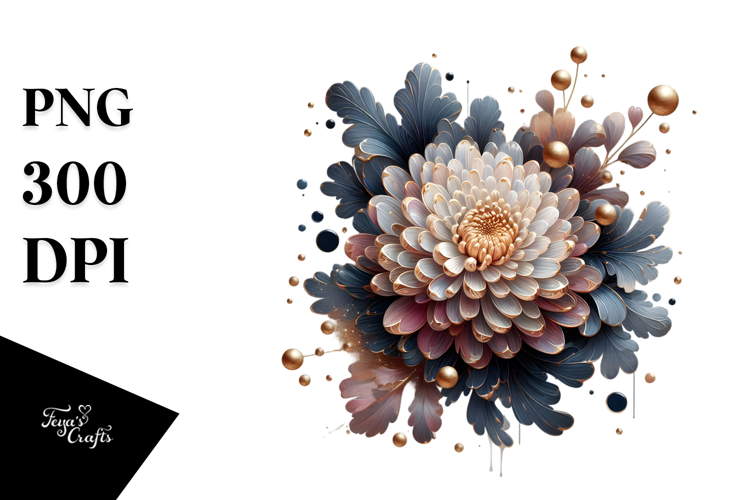 Glossy Chrysanthemum PNG