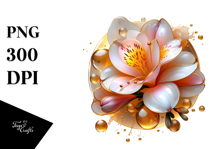 Abstract Freesia, PNG