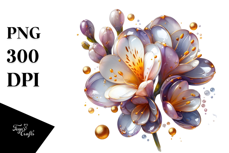 Abstract Freesia PNG