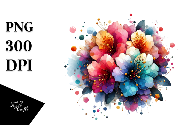 Colorful Glossy Rhododendron PNG