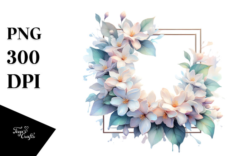 Glossy Jasmine Made of PNG example image 1