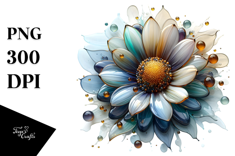 Abstract Sunflower PNG