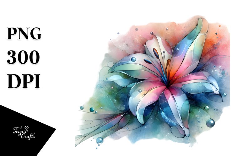 Vibrant Glossy Lily PNG example image 1