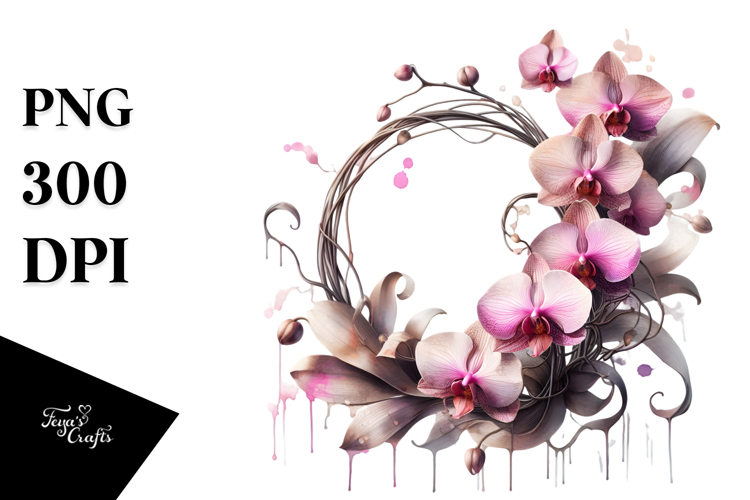 Orchid Clipart Image 9