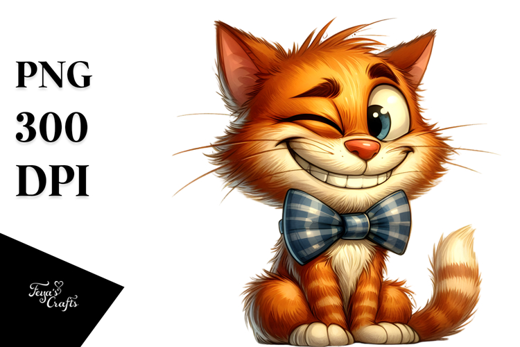 Smirking Cat, Soft PNG