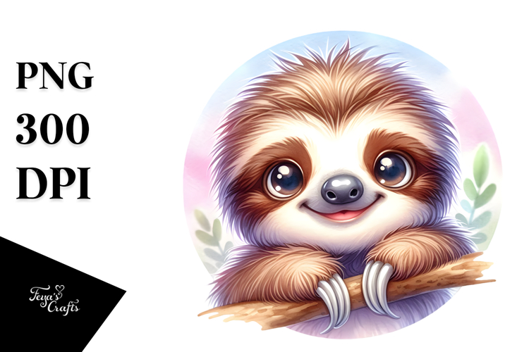 Sloth Clipart Image 12