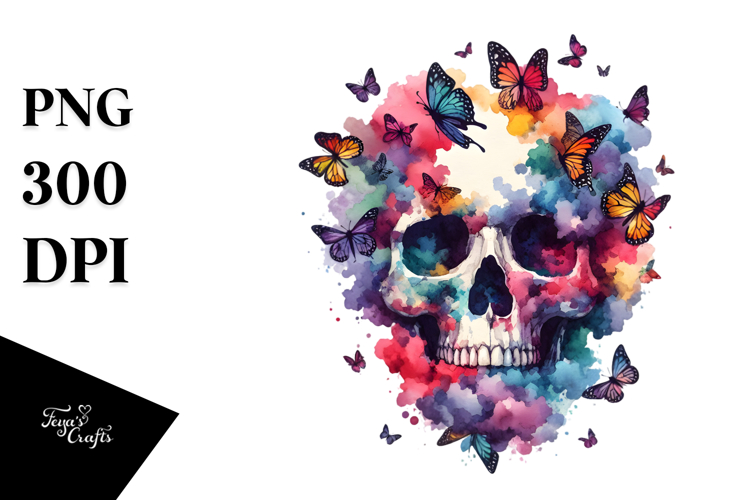 Skull Painting, Transparent PNG