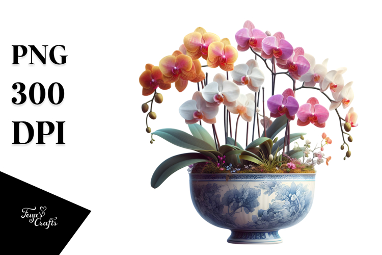 Orchid Clipart Image 8