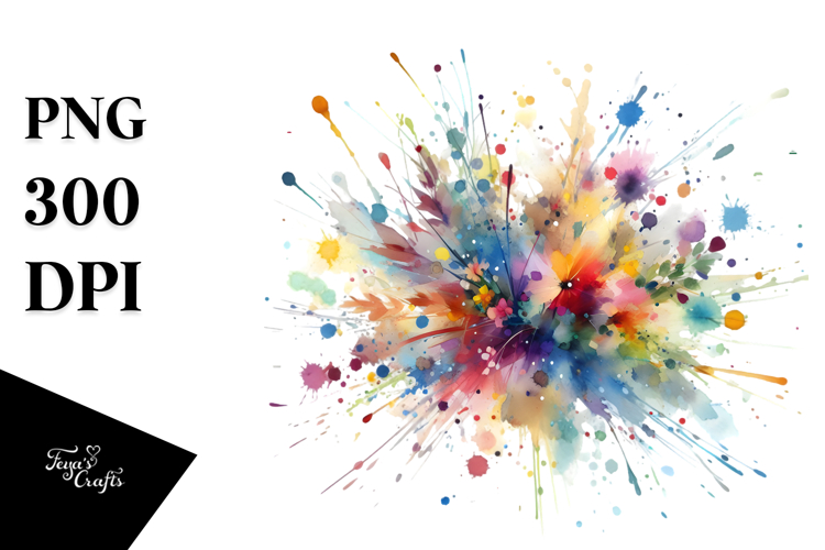 Colorful Splashes and Brushstrokes
