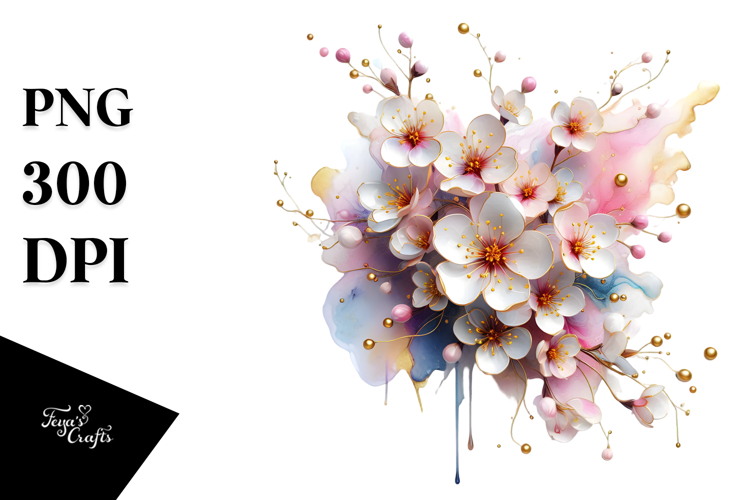 Abstract Glossy Rose Made of Material PNG