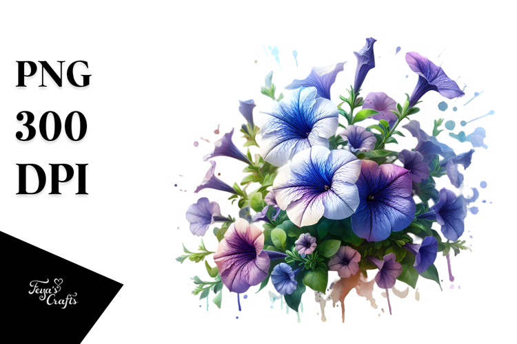 Petunia Watercolor PNG