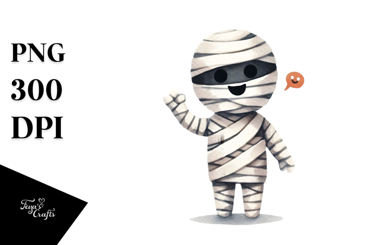 Funny Halloween Mummy PNG