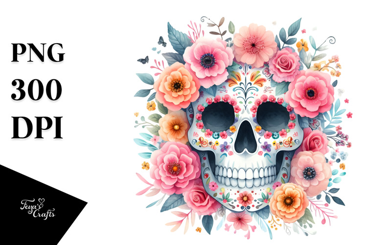 Cute Skull Clipart Image 16