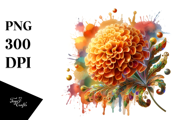 Marigold Clipart Image 4