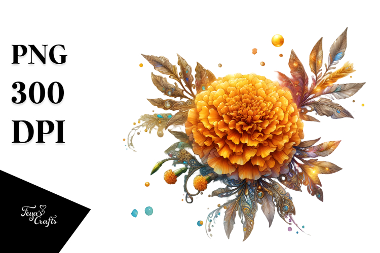 Marigold Clipart Image 3
