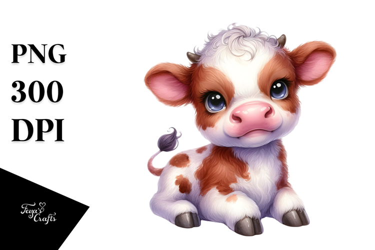 Adorned Baby Cow