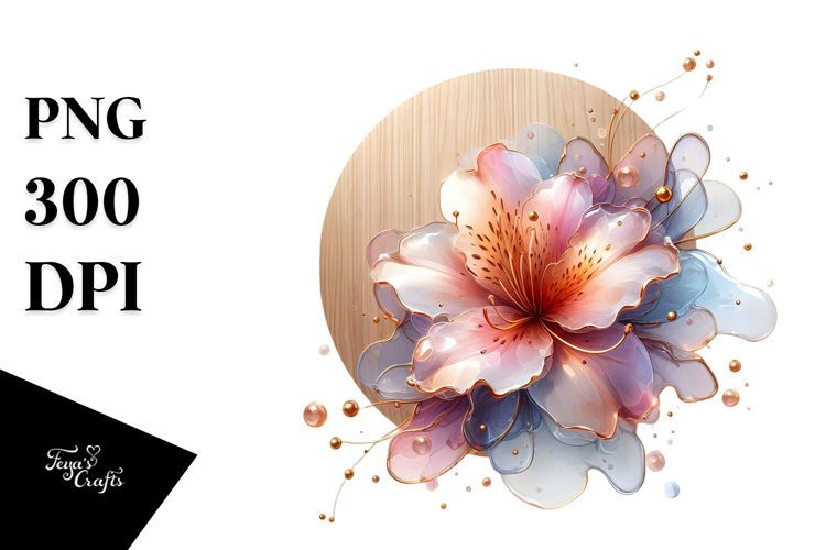 Abstract Glossy Azalea PNG