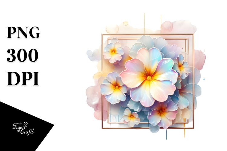 Flower Sticker Png Image 12