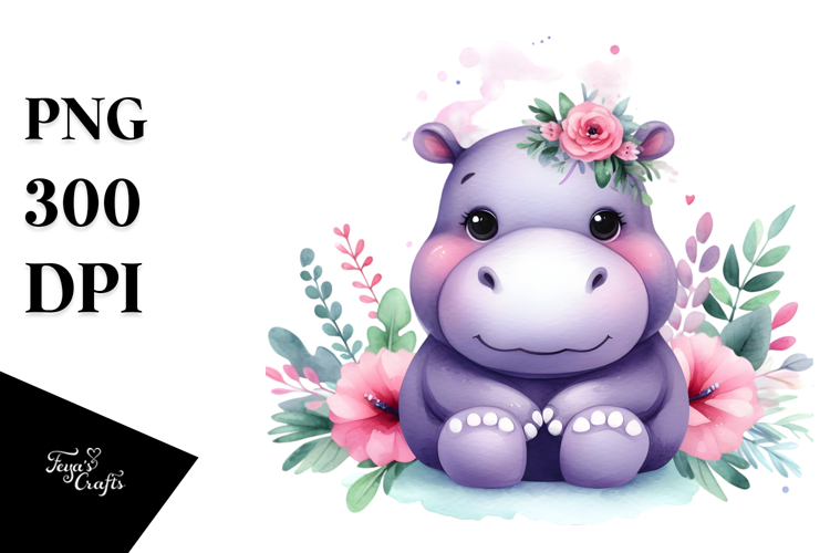 Hippo Clipart Image 11